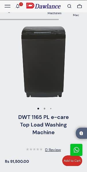 Dawlence fully automatic washing machine for sale 0