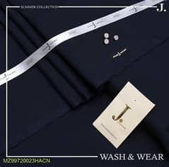 Men's Unstitched Wash and Wear Plain Suit