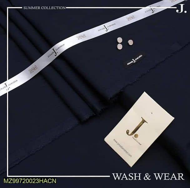 Men's Unstitched Wash and Wear Plain Suit 0