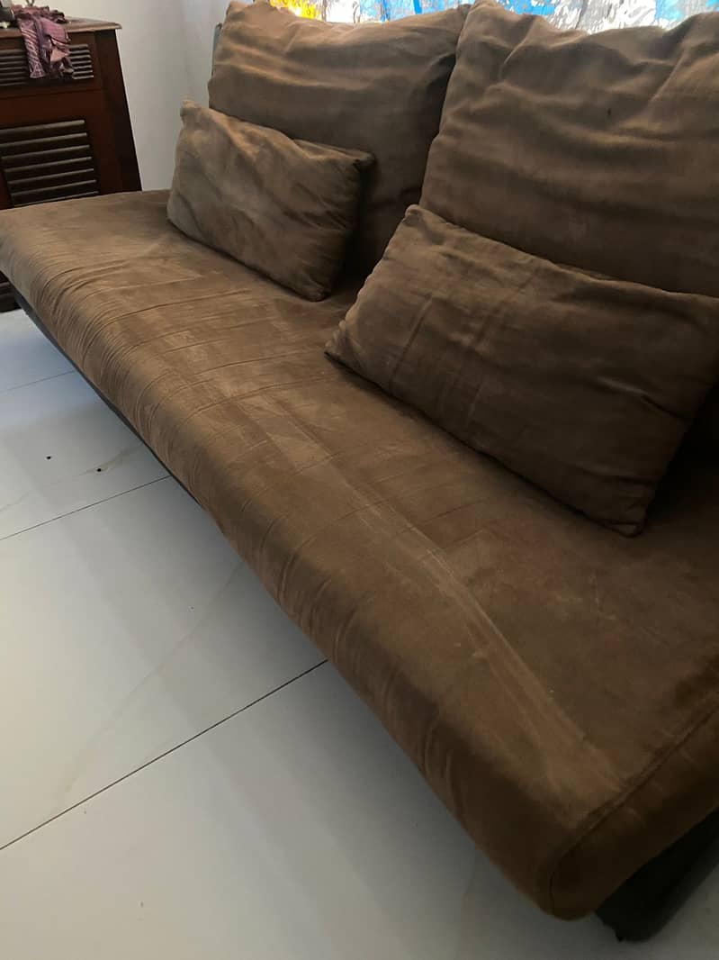 Suede Imported Sofa couch 1