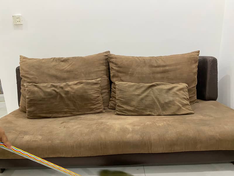 Suede Imported Sofa couch 7