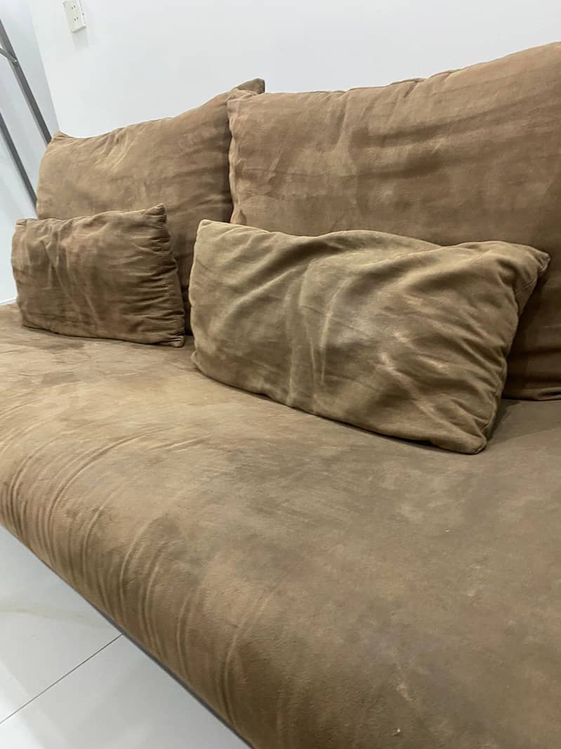 Suede Imported Sofa couch 9