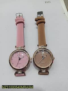 Girl's Casual Classic Watch, Pack of 2