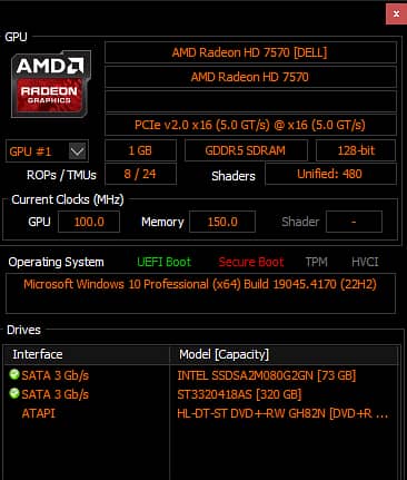 AMD Radeon HD 7570 1GB DDR5 Grafic Card 1