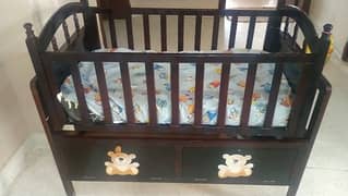 baby cot with mattress. . rock n roll function