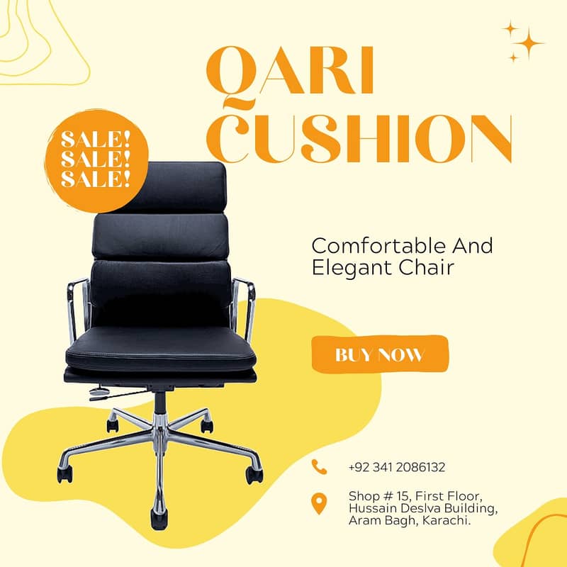 Office chair - visitor chair - Executive chair for sale in karachi 0