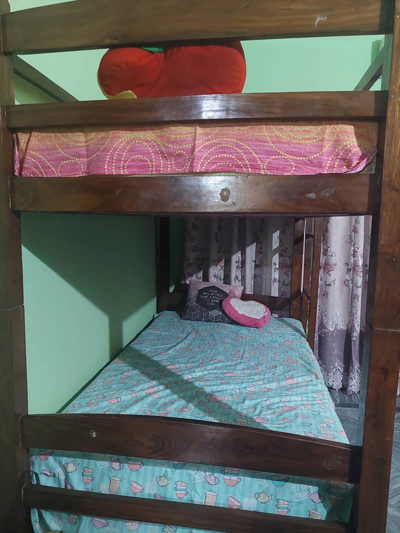 Solid wooden bunk bed 2