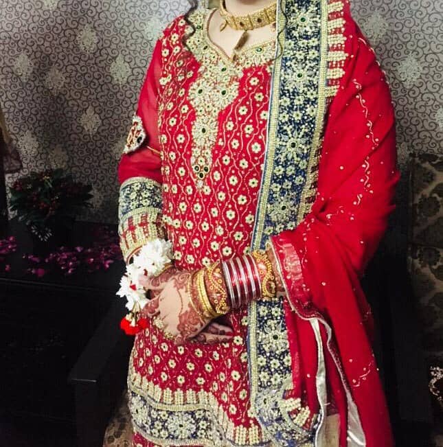 Wedding Bridal Dress Red Colour 1 time Used Dulhan Dress Neat & clean 1