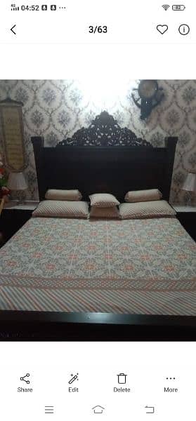 Wooden Bed - Neat and clean - Not damaged 2