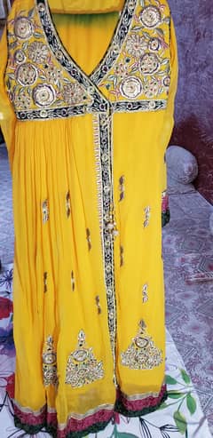 3 Piece Yellow color wedding dress (size small to medium)