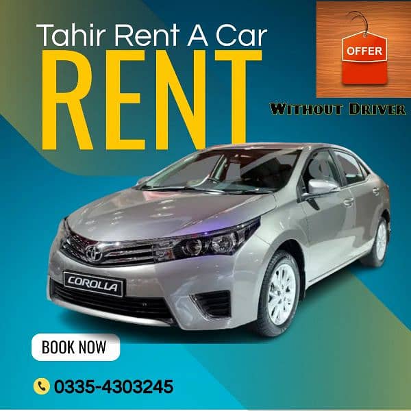 Tahir Rent A Car Without Drivers 03354303245 0