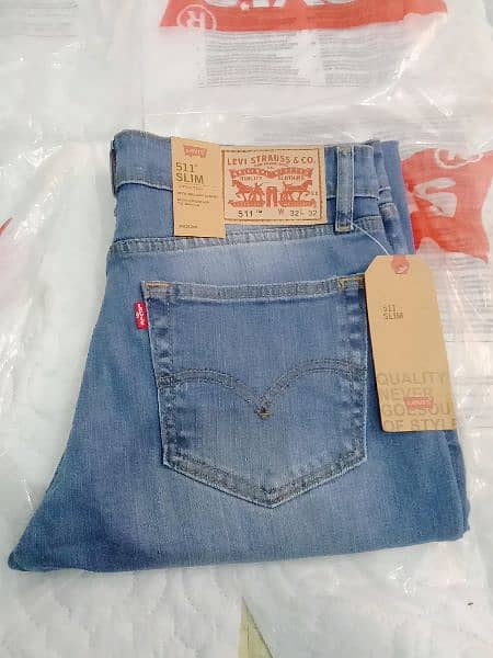 Levis denim jeans pent exported 511 3