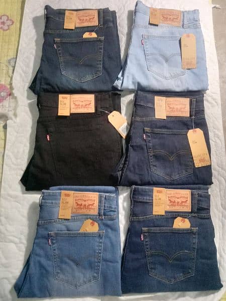 Levis denim jeans pent exported 511 19