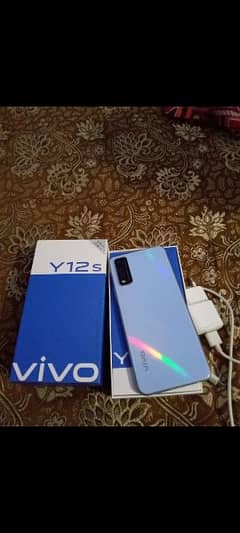 Vivo y12s with box complete aceseris 0