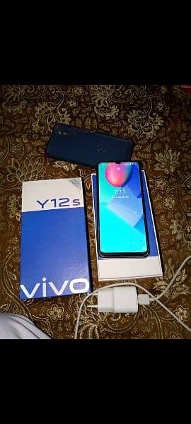 Vivo y12s with box complete aceseris 1