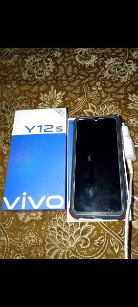Vivo y12s with box complete aceseris 3