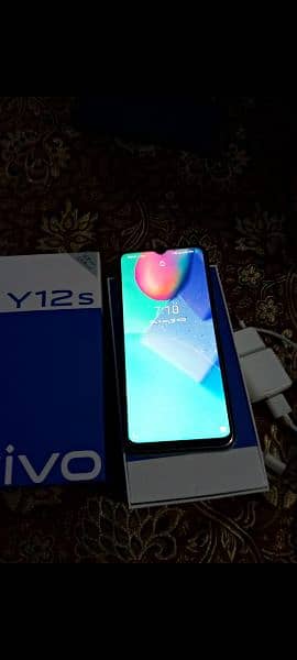Vivo y12s with box complete aceseris 4