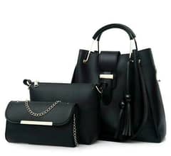3 Pcs Women'S Beutiful Leather Bags
