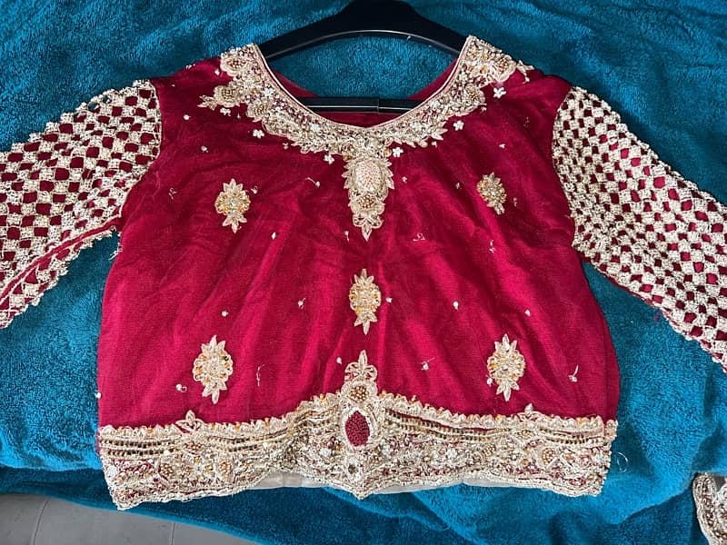 baraat dress (mehroon) (medium) 5