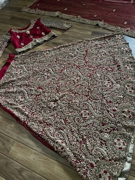 baraat dress (mehroon) (medium) 13