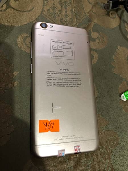Vivo y67 with box PTA approved 0
