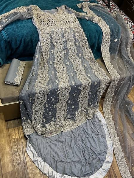 walima dress (gray)(medium) 2