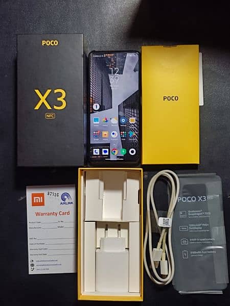 Poco X3 NFC 10/10 with complete box urgent sale 0