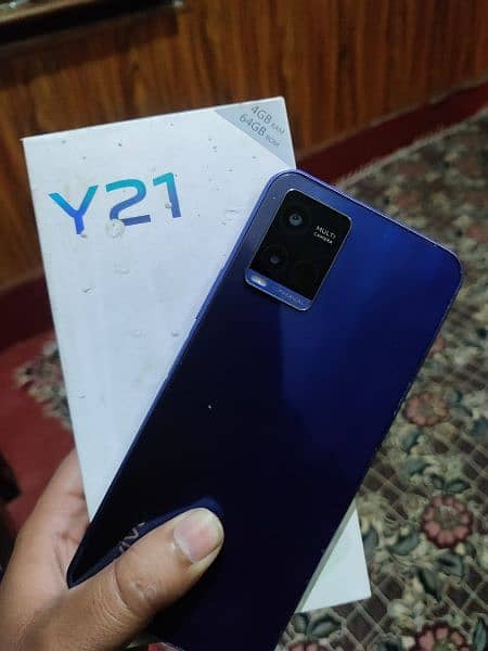 vivo y21 with box and original charger 03098483503 jazz number 7