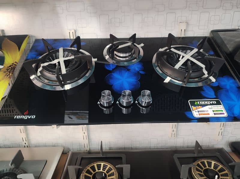 rengvo Brand Three Burner Tempered 10mm Glass 5