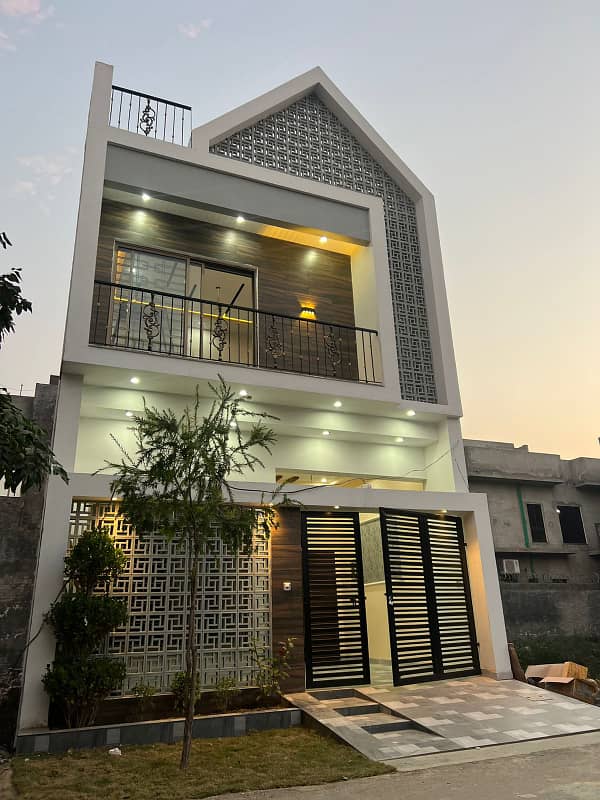 4 marla brand new house is available for sale in hafeez garden housing scheme phase 2 canal road near jallo park opposite sozo water park lahore. 20