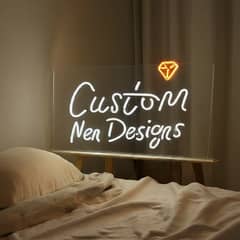 Customize Neon Signboard is available with all type of neon Designs.