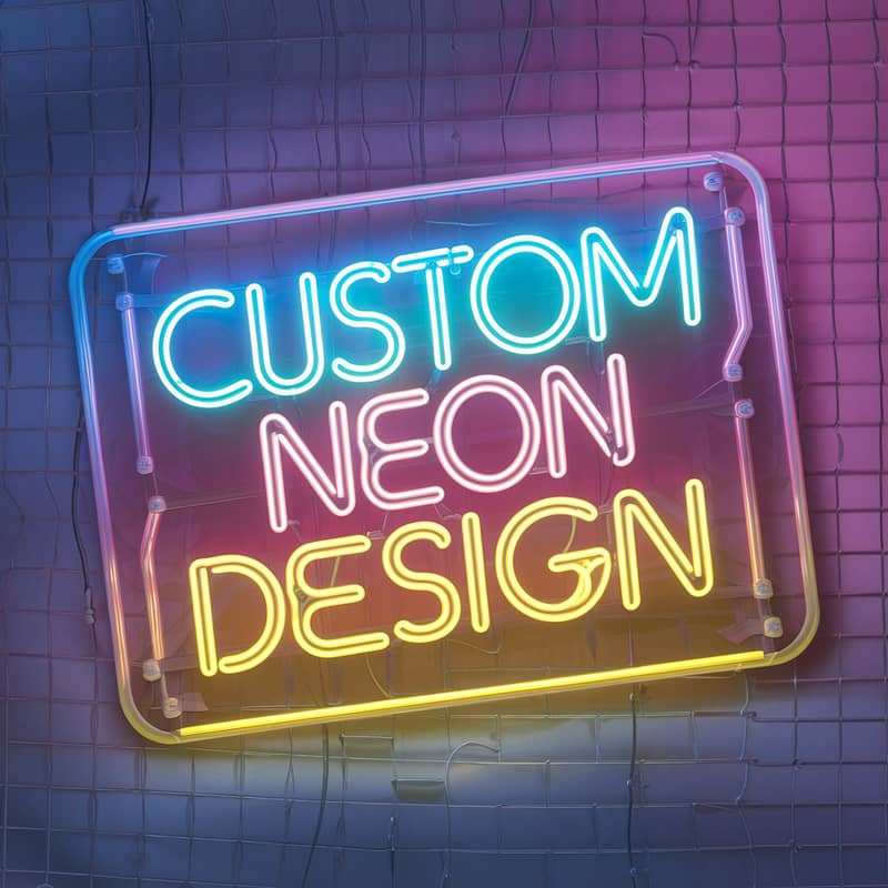 Customize Neon Signboard is available with all type of neon Designs. 8