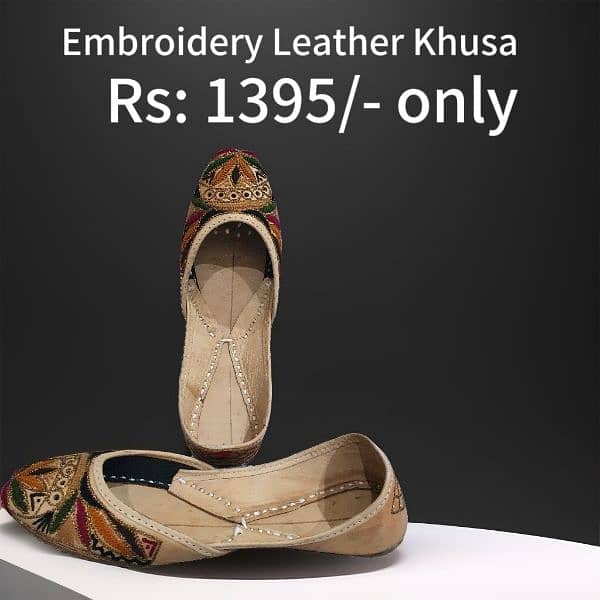 Embroidery Leather Khusa for Women's 0
