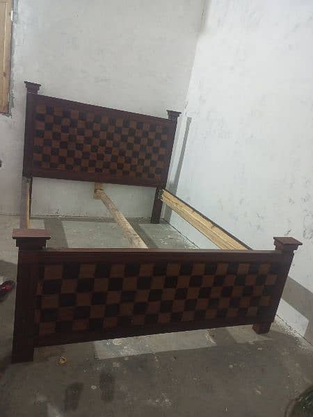 completely wood made Bed 3