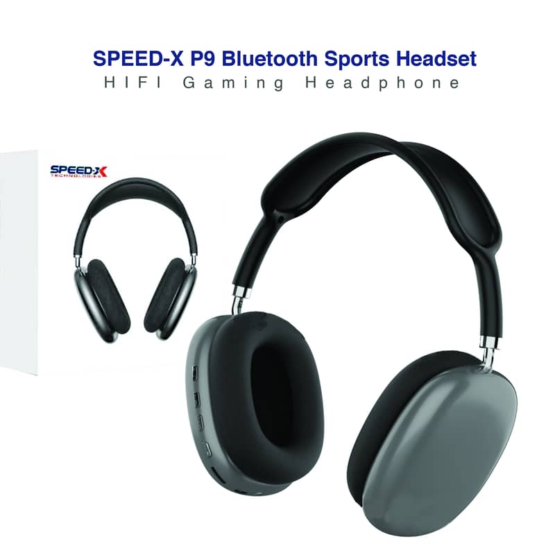 P9 Air Max Wireless Bluetooth Headphones and gaming or wirless earphon 11