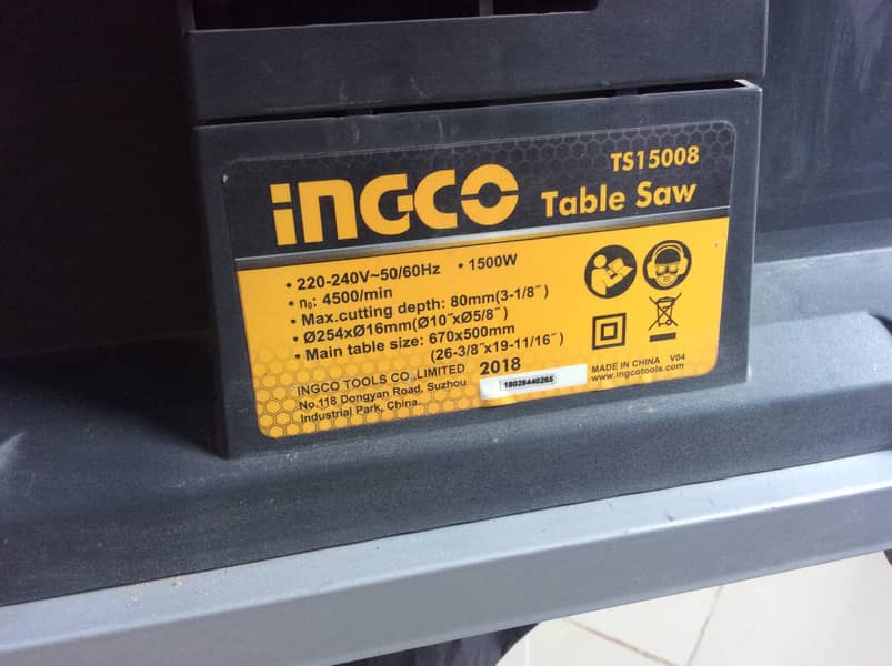 INGCO Table Saw (TS-15008) 8