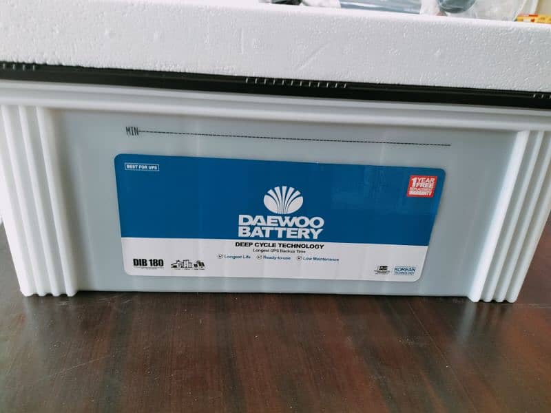 Daewoo Dib 180 deep cycle battery special for ups solar 7