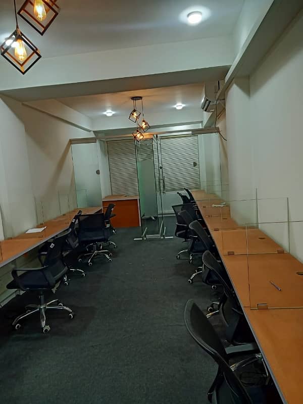Vip Full Furnished Office For Rent 24&7 Time With Lift 10
