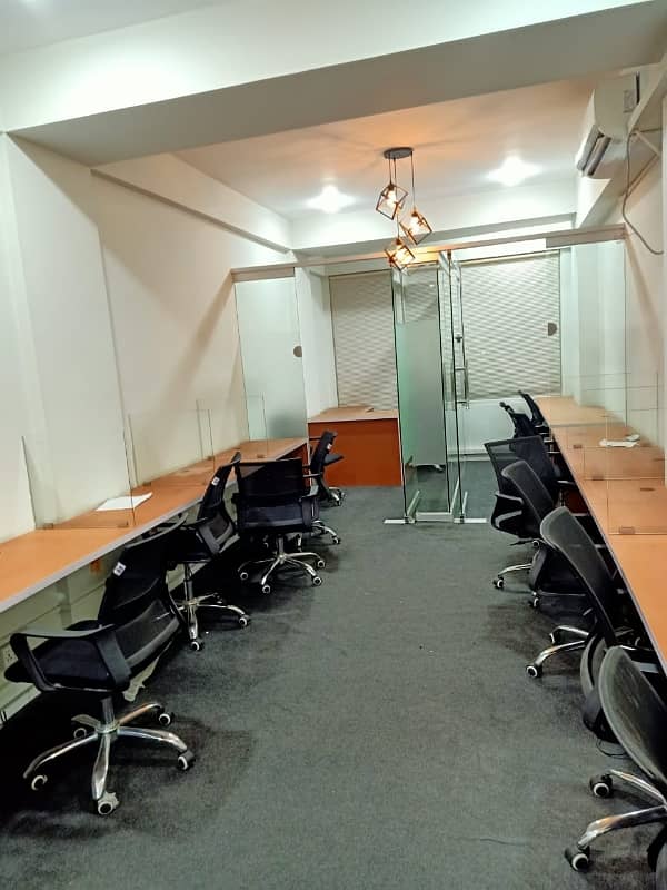 Vip Full Furnished Office For Rent 24&7 Time With Lift 12