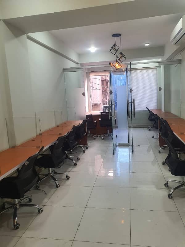 Vip Full Furnished Office For Rent 24&7 Time With Lift 15
