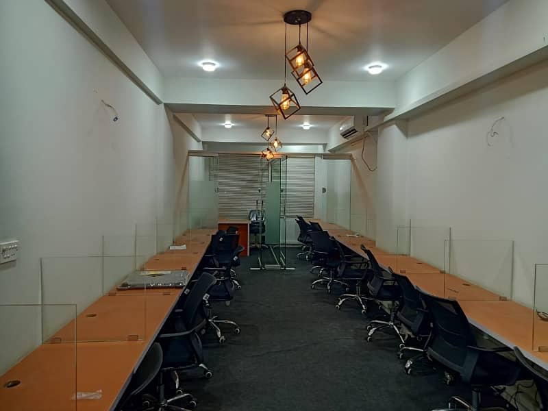 Near 26 Street Furnished Office For Rent 25 Persons Setting With Lift Back Up Generator 24& 7 Time 26