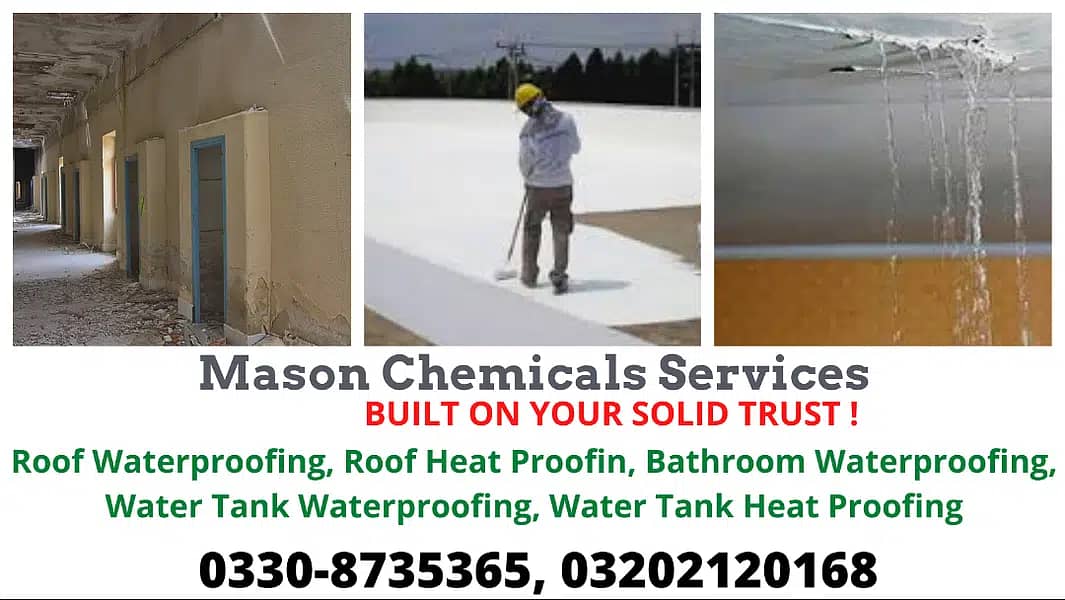 Roof Water & Heat proofing service, Bathroom Leakage Control Solution 0
