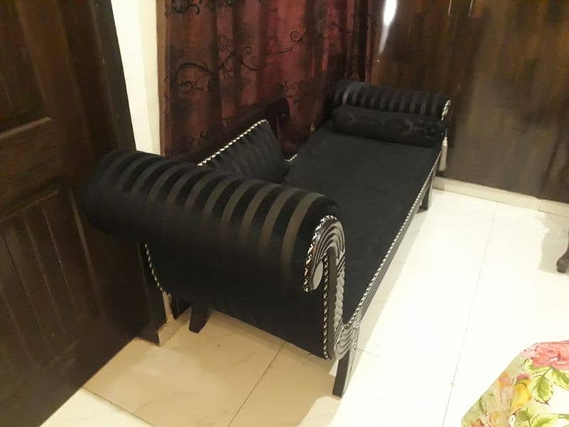 dewan sofa black elegant design 0