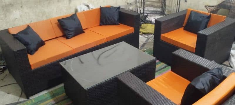 Rattan Patio Chairs, Cane Outdoor Furniture Set, Luxury sofa and cahir 0