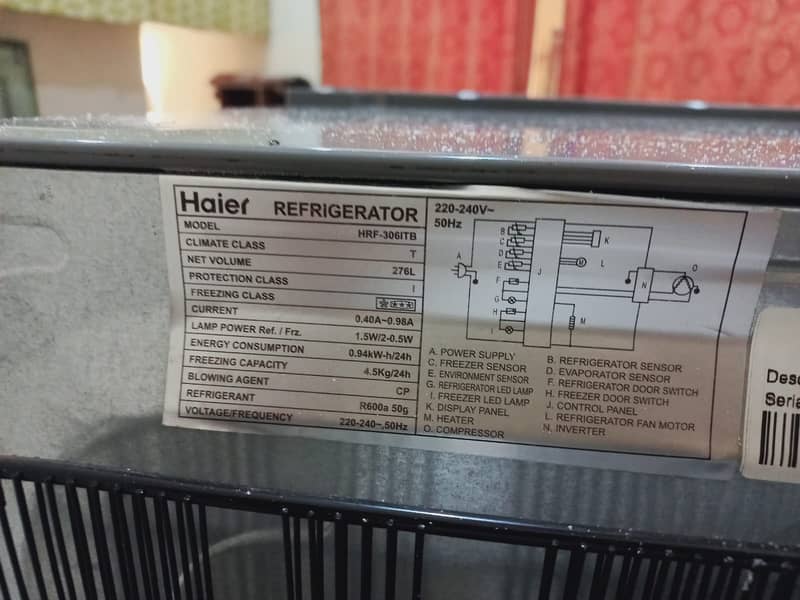 HRF 306 Refrigerater 2