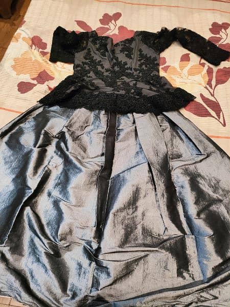western style designer skirt with peplum 0