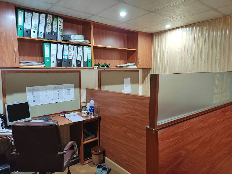 Ideal 600 SqFt Semi Furnished Office for Rent on Main Boulevard Gulberg Lahore 4