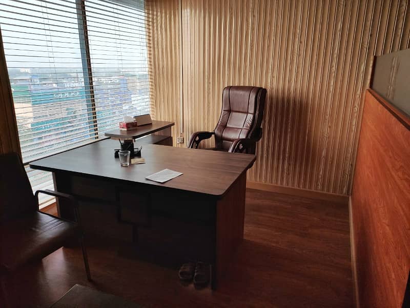 Ideal 600 SqFt Semi Furnished Office for Rent on Main Boulevard Gulberg Lahore 9