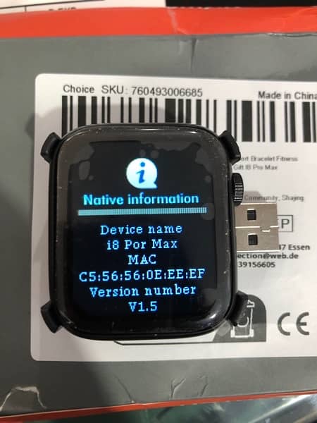 Original I8 Pro Max IWO Smartwatch Phone Call Custom Watch Face 6