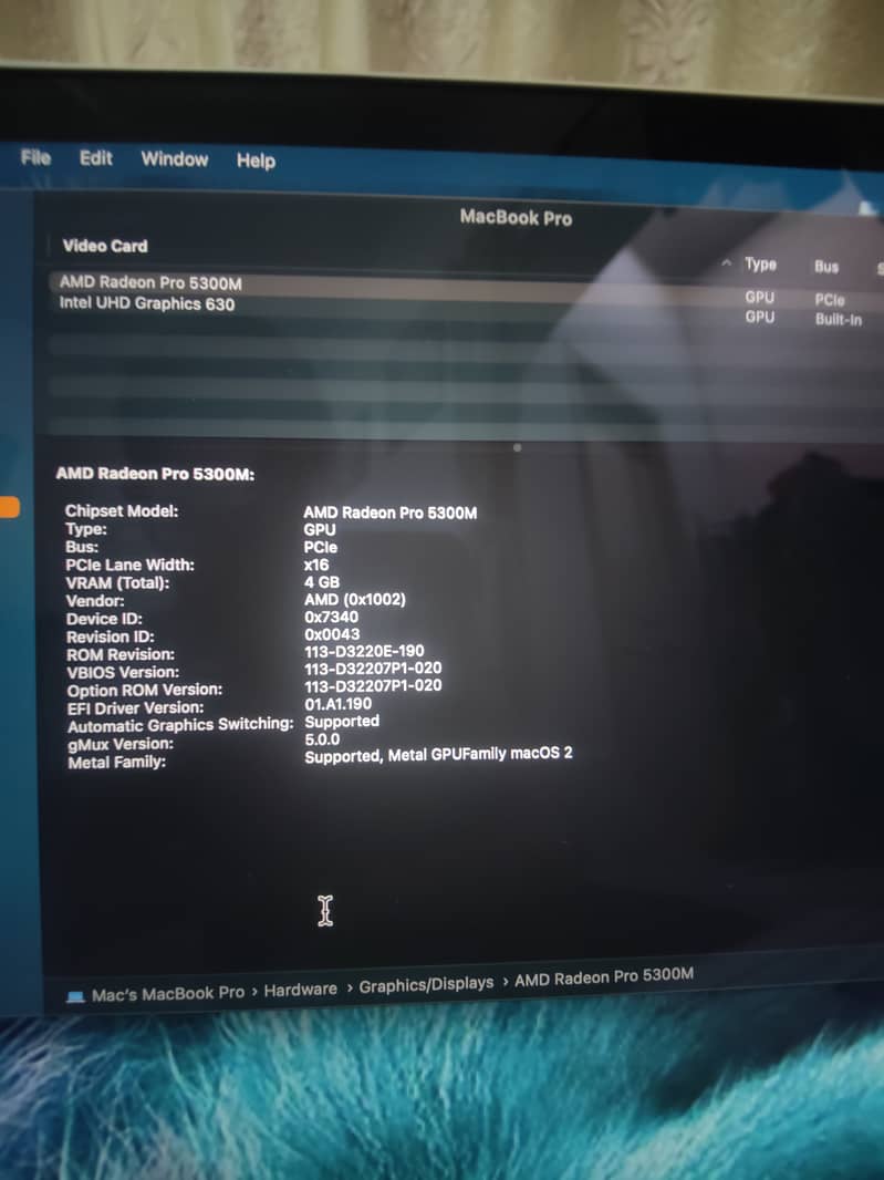MACBOOK PRO  2019 ''16'' inch screen (03325285444) 5